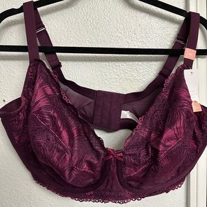 Cacique Purple Lace Bra